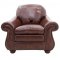 Mahogany Top Grain Leather Classic Living Room Sofa w/Options