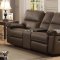 Nell Motion Sofa 8330 in Brown by Homelegance w/Options