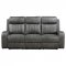 Raelynn Motion Sofa 603191 Gray Leatherette by Coaster w/Options