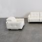 Duca Reclining Sofa Set 3Pc in White Full Leather by VIG