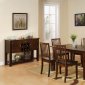 Espresso Finish Modern Dining Table w/Options