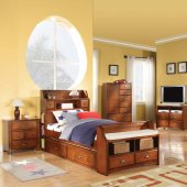 11005 Brandon Kids Bedroom in Antique Style Oak by Acme