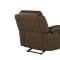 U6026 Motion Sofa & Loveseat Set in Dark Brown Fabric by Global