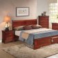 G3100D Bedroom by Glory Furniture in Cherry w/Storage Bed