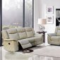 Carly 628 Motion Sofa in Taupe Leather Air w/Optional Items