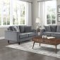 Rand Sofa & Loveseat Set 9329GY in Grey Velvet by Homelegance