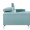 Prose Sectional Sofa 9802TL in Teal Fabric by Homelegance