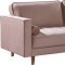 Emily Sofa 625 in Pink Velvet Fabric by Meridian w/Options