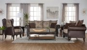 Elmbrook Sofa 508571 in Light Brown & Brown by Coaster w/Options