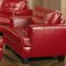 Samuel Sofa & Loveseat Set 501831 Red Leatherette by Coaster