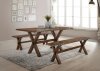 Tratha 3Pc Dining Set 72900 in Antique Oak by Acme