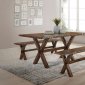 Tratha 3Pc Dining Set 72900 in Antique Oak by Acme