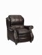 Leather Italia Burgundy Classic Bridgeport Push Back Recliner