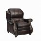 Leather Italia Burgundy Classic Bridgeport Push Back Recliner