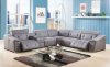 Hosta Power Motion Sectional 52485 in Gray Fabric by Acme