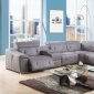 Hosta Power Motion Sectional 52485 in Gray Fabric by Acme