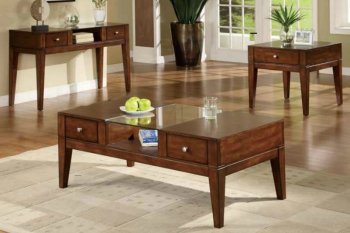 CM4033 East Lake Coffee Table in Tobacco Oak w/Options [FACT-CM4033 East Lake]