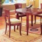 Cherry Finish Modern Round Top Dining Table w/Optional Chairs