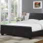 300251Q Upholstered Bed in Black Faux Leather by Coaster