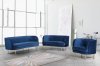 Vivian Sofa 694 in Navy Velvet Fabric by Meridian w/Options