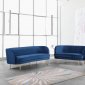 Vivian Sofa 694 in Navy Velvet Fabric by Meridian w/Options