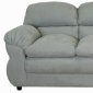 Light Grey Fabric Modern Sofa & Loveseat Set w/Optional Items