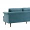 Porter Sofa TOV-S145 in Sea Blue Velvet by TOV Furniture