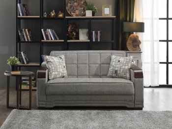 Willow Aristo Light Brown Loveseat Sleeper by Istikbal [IKSB-Willow Aristo L.Brown]