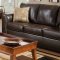 Brown Bonded Leather Match Modern Sofa & Loveseat Set w/Options