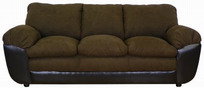 Java Fabric and Vinyl Modern Sofa & Loveseat Set w/Options