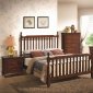 Brown Cherry Finish Montgomery Modern Bedroom By Coaster