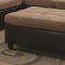 Mallory Sectional Sofa 505675 in Tan Fabric by Coaster