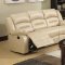 9173/9243 Reclining Sofa in Cream Bonded Leather w/Options