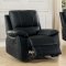 Greeley Motion Sofa 8325BLK in Black by Homelegance w/Options