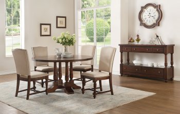 Tanner 5Pc Dining Set 60835 in Cherry Finish by Acme w/Options [AMDS-60835-60836-Tanner]