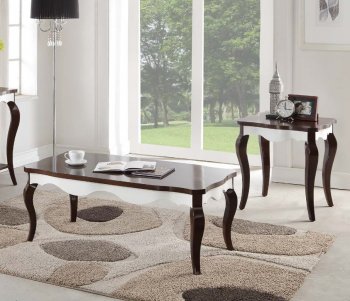 Mathias Coffee & 2 End Tables Set 80680 in Walnut by Acme [AMCT-80680-Mathias]