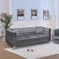 LCL-017 Sofa & Loveseat Set in Gray Velvet