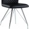 D6664DC-BL Dining Chair Set of 4 in Black PU by Global