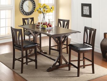 72620 Counter Height Dining Table 5Pc Set by Acme w/Options [AMDS-72620]