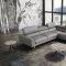 Mood Power Reclining Sectional Sofa in Grey Leather by J&M