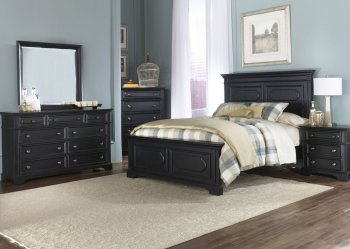 Carrington II Bedroom 5Pc Set 917-BR in Black by Liberty [LFBS-917-BR-QPB-Carrington-II]