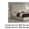 Adagio Bedroom in Ivory by ESF w/Storage Bed & Options