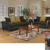 4650 Jane Sofa & Loveseat Set in Bulldozer Java by Chelsea