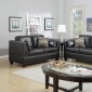 F6915 Sofa & Loveseat Set in Espresso Bonded Leather by Boss