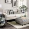 Nash Sofa SM8101 in Ivory Linen-Like Fabric w/Options