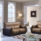 UFY220 Sofa in Tan & Brown Bonded Leather by Global w/Options