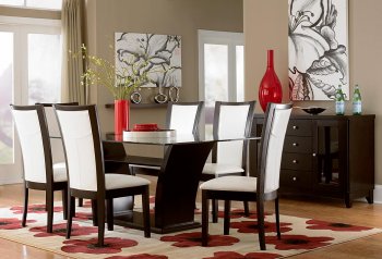 701CT Daisy II Dining Table by Homelegance in Espresso w/Options [HEDS-701CT-72 Daisy II]