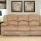 Mocha or Java Microfiber Fabric Reclining Livng Room Sofa