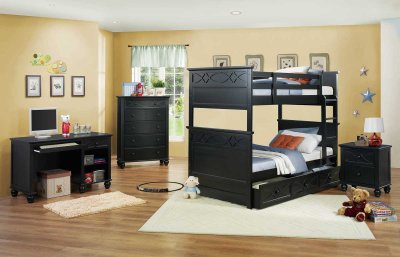 Sanibel Bunk Bed B2119 by Homelegance in Black w/Options