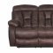 U2008 Reclining Sofa in Espresso Micro Suede w/Options